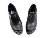 Sofia Exclusive Siyah Streç Tokalı Dolgu Topuklu Günlük Ayakkabı