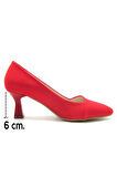 Laura Plus Kırmızı Krep Abiye Ayakkabı
