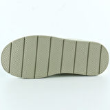 Bej Yüksek Taban Spor Fileli Harf Detaylı İncili Bağcıklı Platform Sneaker