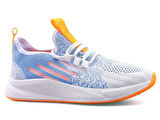 WAVES LUPOON 128 AQUA Triko Ünisex Sneaker Ayakkabı BEYAZ_ORANJ