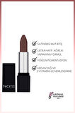 Note Cosmetics Mattever Lipstick Yarı Mat Saten Bitişli Ruj 01 Chocolate Mood - Kahverengi