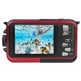 AgfaPhoto Realishot WP8000 Su Altı Fotoğraf Makinesi-Kırmızı