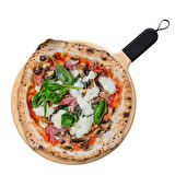 ZiiPa Sora Ahşap Pizza Sunum Tahtası Karbon