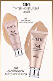 Note 3 in 1 Glowing Skin Tinted Moisturizer 50 SPF+ Işıltılı Aydınlatıcı Krem