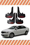 Skoda Rapid Tuning yazılı 4’lü tozluk çamurluk paçalık modern görünüm