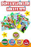 DÜNYA KLASİKLERİNDEN SEÇMELER 1. SINIFLAR İÇİN -BÜYÜK BOY -RESİMLİ 10 KİTAP