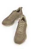 Ziya, Kadın Hakiki Deri Sneaker 1231000 3389 Koyu Vizon