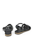 Ziya, Kadın Hakiki Deri Sandalet 1311010 436 Siyah