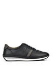 Ziya, Erkek Hakiki Deri Sneaker 1311002 060 Siyah