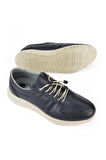 Ziya, Erkek Hakiki Deri Sneaker 1311013 S08 Lacivert
