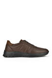 Ziya, Erkek Hakiki Deri Sneaker 133423Z67 Kahve