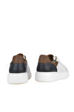 Ziya, Erkek Hakiki Deri Sneaker 1411026ZH88 Beyaz