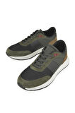 Ziya, Erkek Hakiki Deri Sneaker 14150Z0001 Haki