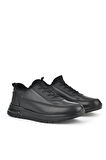 Ziya, Erkek Hakiki Deri Sneaker 1431024Z5404 Siyah