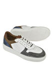 Ziya, Erkek Hakiki Deri Sneaker 1431026Z950 Beyaz