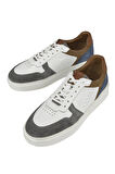 Ziya, Erkek Hakiki Deri Sneaker 1431026Z950 Beyaz