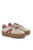Ziya, Kadın Hakiki Deri Sneaker 1431000Z6640 Bej