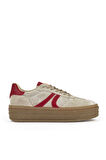 Ziya, Kadın Hakiki Deri Sneaker 1431000Z6640 Bej