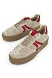 Ziya, Kadın Hakiki Deri Sneaker 1431000Z6640 Bej