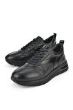 Ziya, Erkek Hakiki Deri Sneaker 1431024Z5400 Siyah