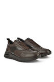 Ziya, Erkek Hakiki Deri Sneaker 1431024Z5400 Kahve