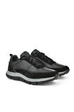 Ziya, Erkek Hakiki Deri Sneaker 143983ZF90 Siyah
