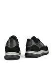 Ziya, Erkek Hakiki Deri Sneaker 143983ZF90 Siyah
