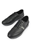 Ziya, Erkek Hakiki Deri Sneaker 143423Z78 Siyah