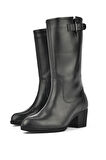 Ziya, Kadın Hakiki Deri Çizme 14319Z88082 Siyah