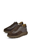 Ziya, Kadın Hakiki Deri Sneaker 143992ZN2003 Kahve
