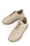 Ziya, Kadın Hakiki Deri Sneaker 143992ZN2004 Buz