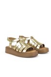 Ziya, Hakiki Deri Kadın Sandalet 1511033Z23069 Gold