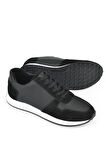 Ziya, Erkek Hakiki Deri Sneaker 143423Z93 Siyah