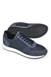 Ziya, Erkek Hakiki Deri Sneaker 143423Z93 Lacivert