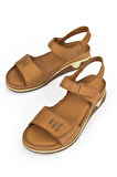 Ziya, Kadın Hakiki Deri Sandalet 1511008Z22 Taba