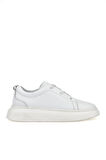 Ziya, Erkek Hakiki Deri Sneaker 151987Z133 Beyaz