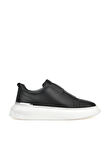 Ziya, Erkek Hakiki Deri Sneaker 151987Z026 Siyah