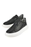 Ziya, Erkek Hakiki Deri Sneaker 151987Z026 Siyah