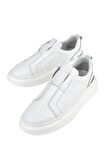 Ziya, Erkek Hakiki Deri Sneaker 151987Z026 Beyaz