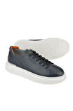 Ziya, Erkek Hakiki Deri Sneaker 151987Z024 Lacivert