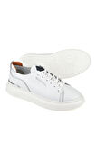 Ziya, Erkek Hakiki Deri Sneaker 151987Z024 Beyaz