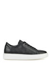 Ziya, Erkek Hakiki Deri Sneaker 1511026Z895 Siyah