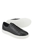 Ziya, Erkek Hakiki Deri Sneaker 1511026Z895 Siyah