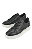 Ziya, Erkek Hakiki Deri Sneaker 1511026Z895 Siyah