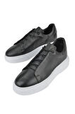 Ziya, Erkek Hakiki Deri Sneaker 1511026Z855 Siyah