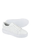 Ziya, Erkek Hakiki Deri Sneaker 1511026Z412 Beyaz