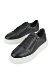 Ziya, Erkek Hakiki Deri Sneaker 1511026Z550 Siyah