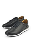 Ziya, Erkek Hakiki Deri Sneaker 1511002Z063 Siyah