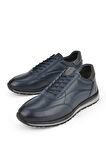 Ziya, Erkek Hakiki Deri Sneaker 1511002Z415 Lacivert