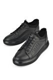 Ziya, Erkek Hakiki Deri Sneaker 143423Z72 Siyah